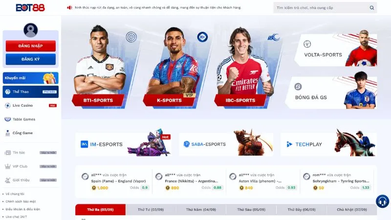 Cá cược thể thao đa dạng