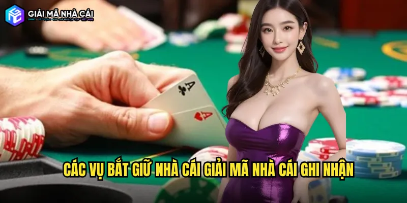 Các vụ Bắt giữ nhà cái Giải mã nhà cái ghi nhận